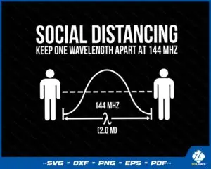 Amateur Radio Ham Funny Social Distancing