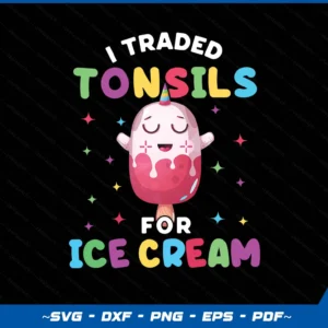 Funny Ice Cream Tonsil Removal Surgery Recovery Gift