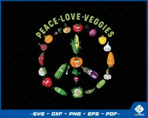 Funny Veggie Art For Women Men Vegan Food Vegetables Themed